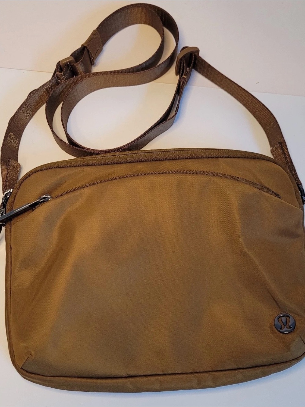 Lululemon City Adventurer Camel Crossbody Bag 2.5